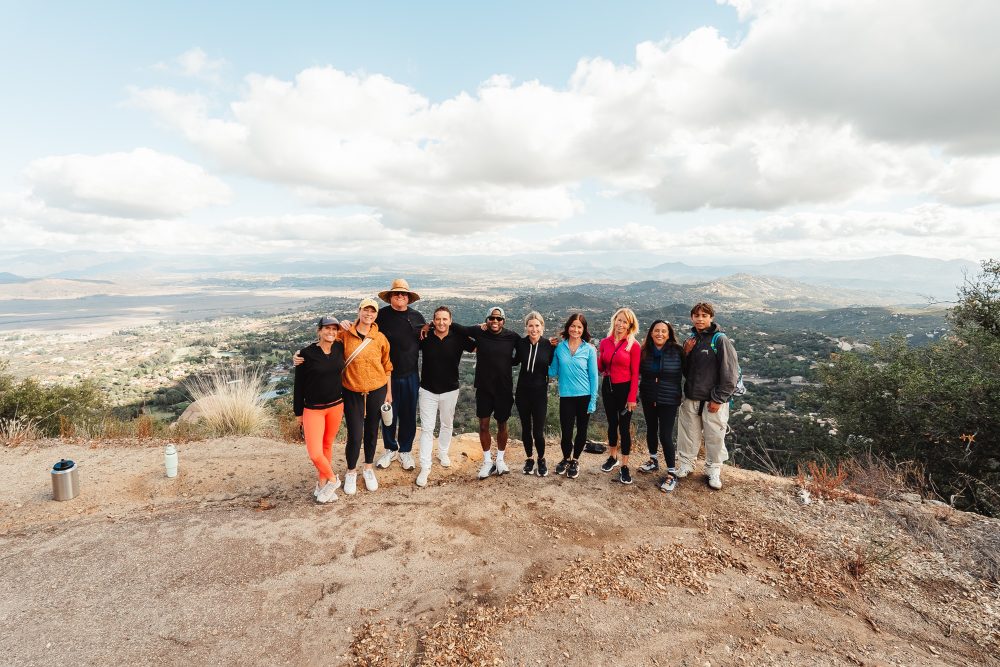 Karen Pietsch hiking halfway up Mount Woodson Trail in Poway
